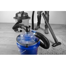Dust Deputy Low-Pro Plus Cyclone Dust Separator – Engineered High Flow Wet/Dry Vacuum Kit – Fits Standard 5 Gallon Buckets – 2.5" Adapter & 3' Hose – Made in USA