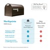 Architectural Mailboxes Northpointe™ Decorative, Heavy Duty Steel Metal Post Mounted