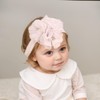Kenjudess Lace Flower Baby Girls Headband with Pearl Rhinestone Fabric