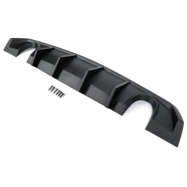 JMTAAT Rear Bumper Diffuser Compatible with 2012-2014 Dodge Charger SRT8 Lower Lip Valance Bumper Splitter Spoiler Shark Fin Plastic Matte Black