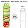 SELEWARE Portable Stackable Food Storage Containers for Snacks Formula Powder