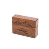 Wislist Wooden Engagement Ring Box Small Slim Flat Ring Case