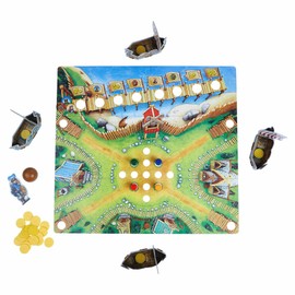 HABA Valley of The Vikings: Fun Kids Board Games, Action-Packed Barrel Bowling Adventure Games for Ages 6+, 2019 Children's Game of The Year Winner, Made in Germany