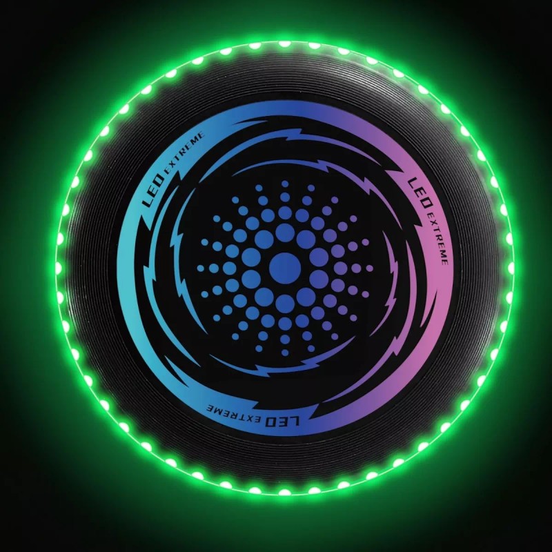 Psqme Disco Volador De Led, Ilumina Flying Frisbee, 23cm