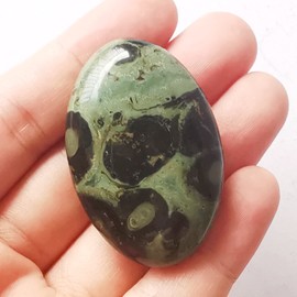 Manekieko Natural Kambaba Jasper Mini Oval Palm Pocket Healing Crystal Massage Spa Energy Stone,Crystals and Healing Stones