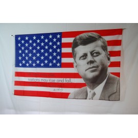 Apedes John F. Kennedy USA Flag Banner 3 X 5