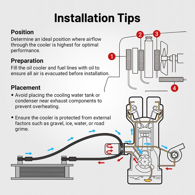 EVIL ENERGY 10 Row Oil Cooler Kit, 10AN Transmission Engine