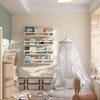 Onlysky Set of 4 Wall-Mounted Kid's Bookshelf - White Floating