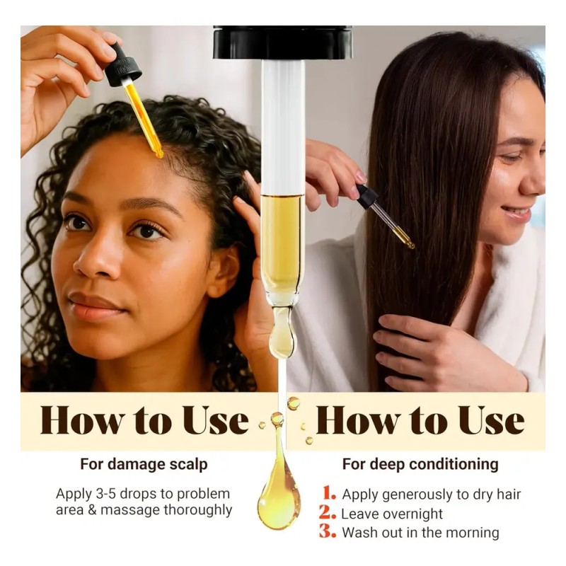 Puro Y Orgánico Para El Crecimiento Del Cabello 60 Ml