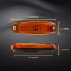EVERESTHD 5Pcs LED Amber Front Cab Roof Marker Light Fit