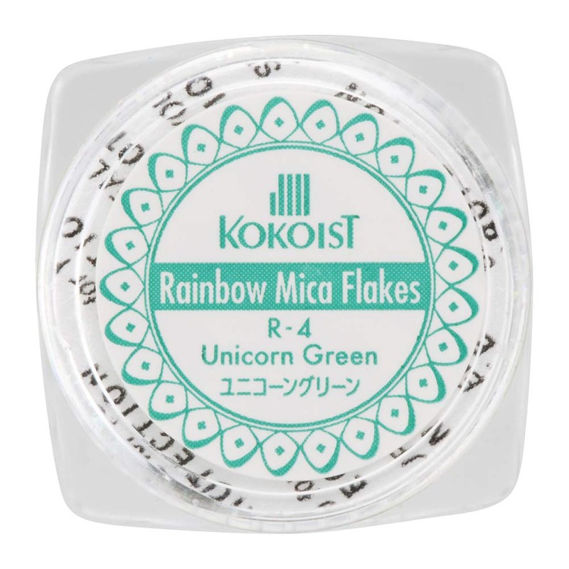 KOKOIST Rainbow Mica Flakes R-4 0.2g Unicorn Green Art Material