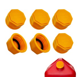 HQRNYP 6PCS Gas Can Caps, Gas Tank Lid, Plastic Fuel Can Caps for Improved Sealing and Transportation, Car Accessories 5 Gallon Automotive Coarse Thread Gasoline Lid for Most 1/2.5/5/10 Gallon Tank
