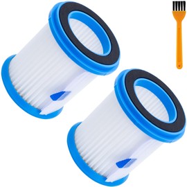 BlueStars HEPA Filter with White Mesh for INSE N5S N5T S6T S6P Pro S610/ TMA T120 T121 T151 T150 T220 T210 T181 T180 T220 Cordless Vacuum Cleaners - Washable and Reusable - PACK OF 2 + Brush