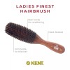 Kent LR6 Finest Dark Wood Styling Hair Brushes for Women