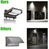 Dusk to Dawn100W Rotatable LED Wall Pack Light, 5000K 14000LM