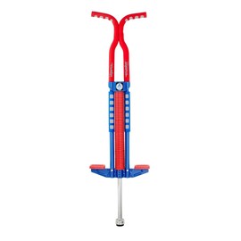 Flybar Master Pogo Stick for Kids, Ages 9+, 80 to 160 Pounds, Easy Grip Handles, Anti-Slip Pegs, Outdoor Toys for Boys, Jumper Toys for Girls, Outside Toys for Kids, Tweens and Teens (Red/White/Blue)