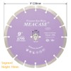 Meacase 9 inch General Purpose Segmented Diamond Saw Blade for
