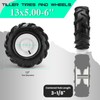 13x5.00-6" Tiller Tires and Wheels, (2-Pack 1" Axle Bore, 3-1/8"
