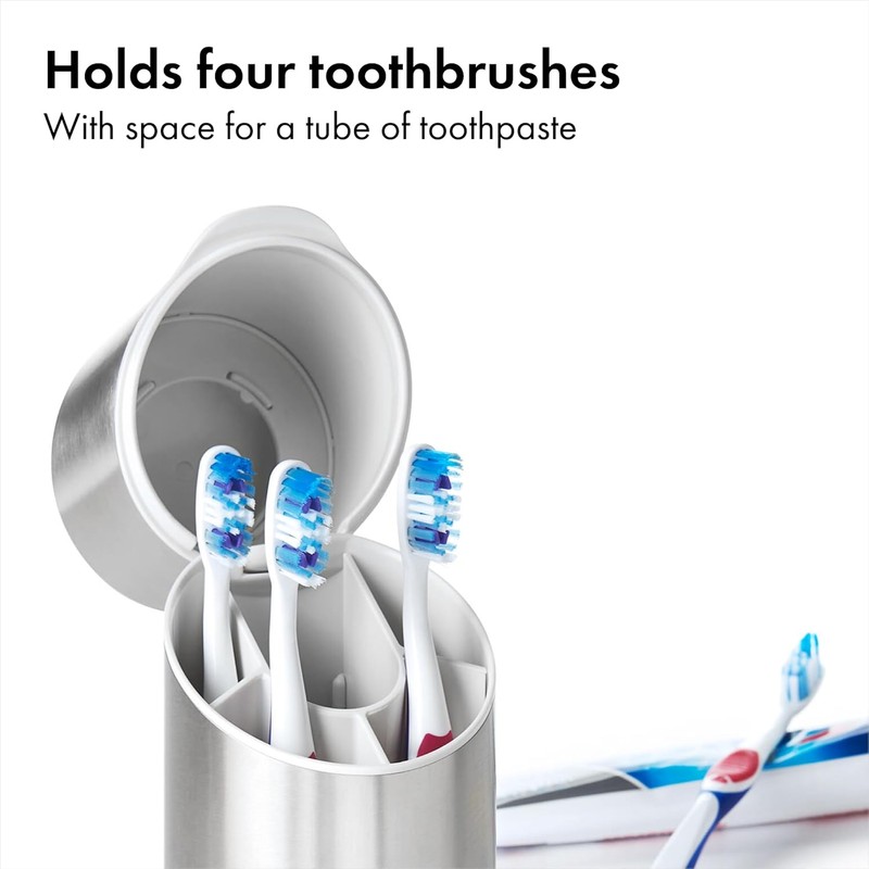 OXO Good Grips Organizador para Cepillos de Dientes, de Acero