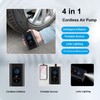 Electric Tire Inflator Mini Cordlessly Portable Car Air Compressor Rechargeable