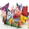 LIMAH® Pop-Up 3D/Beeindruckende Schmetterling und Blumen-Karte für Frauen zum Geburtstag,