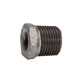 RIEGLER 113067-TFR 241-1012 Reducer 241, AG/IG, R 1, Rp 1/2, Black Malleable Iron, Pack of 1
