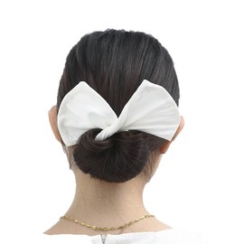 4 Pcs deft Hair Bun Maker Doughnut Hair Bun French Spinning Bun Maker for Hair,Twist Hairstyle Bun, Magic Ballet Maker for Girls,Mother's Day Gift,for Hair, Donut(Black,Khaki,White,Pink,Fabric)