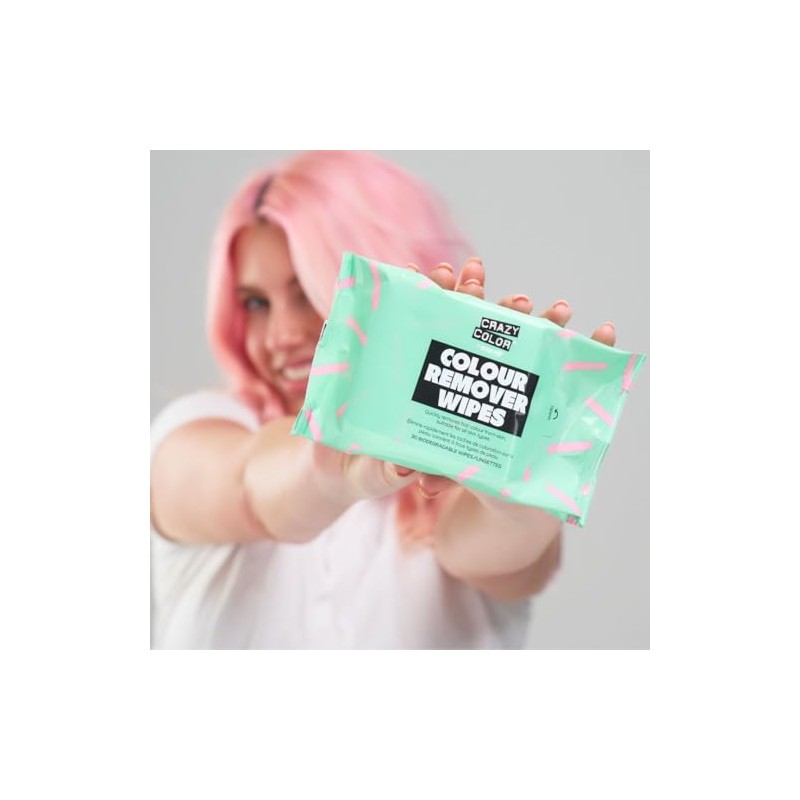 Crazy Color Hair Dye Remover Wipes