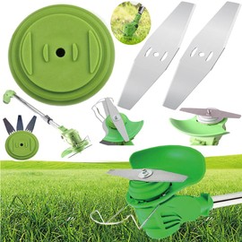 CGNRONEAU 4Pack Sets 6 inch Weed Brush Cutter Trimmer Head Electric Weed Blades Head Wired Trimmer Head Replacement Weed Wackers Attachment for Electric Cordless String Trimmers, Weed Wrecker