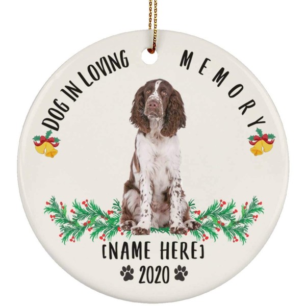 Personalized Name Custom Year English Springer Spaniel White Chocolate Gifts