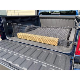 Truck Bed Envelope Style Trunk Mesh Cargo Net for Dodge Ram 1500 2019-2023 - Car Accessories - Premium Truck Bed Organizer - Cargo Net for Pickup - Vehicle Carrier Organizer for Dodge Ram 1500 TRX
