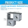 Square Tubing Connector Square Tube Clamp Connector SiegYma 3 Way