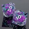 KERWELLSI DND Dice Set, 7pcs Sharp Edge Resin Dice Set