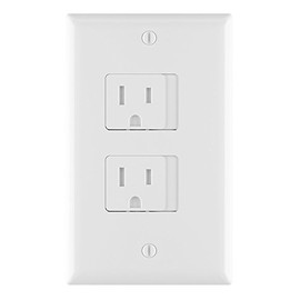 5 Pack - SnapPower SafePlate - [For Decor Outlets] Self-Closing Safety Cover Plate - Child-Proofing Wall Plate Helps Protect Baby From Electrical Shock (Decor)