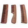 HealthGoodsIn - Set of 3 Pure Neem Wood Combs for
