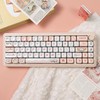 Sumgsn Round Moa Profile Keycaps, 143 Keys Pbt Cute Keyboard