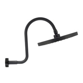 MODONA 10” Rain Shower Head and “S” Long Shower Arm with Flange – Polished Chrome - 5 Year Warrantee