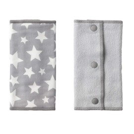 BABYHOPPER Baby Hopper Gauze Belt Cover Grey Star 1 Pair (x1) 0 Months-CKBH00106
