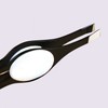 Stainless Steel Eyebrow Trimming Slant Tweezers RD-10305 10ea