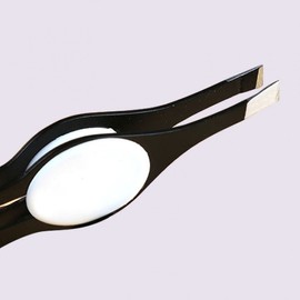 Stainless Steel Eyebrow Trimming Slant Tweezers RD-10305 10ea
