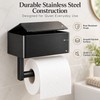 Stainless Steel Toilet Paper Holder with Wet Wipe Storage Box