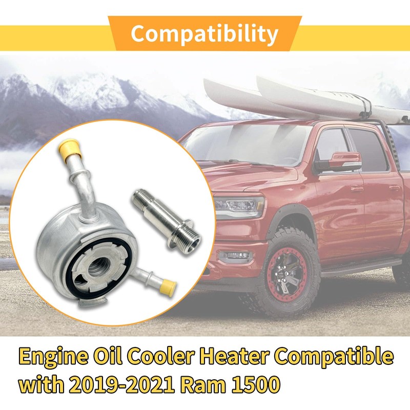 Engine Oil Cooler Compatible with 2019-2021 Ram 1500 Replace 918-495
