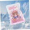 Healeved 4pcs Mini Ice Packs Portable Cartoon Carrot Shape Bags