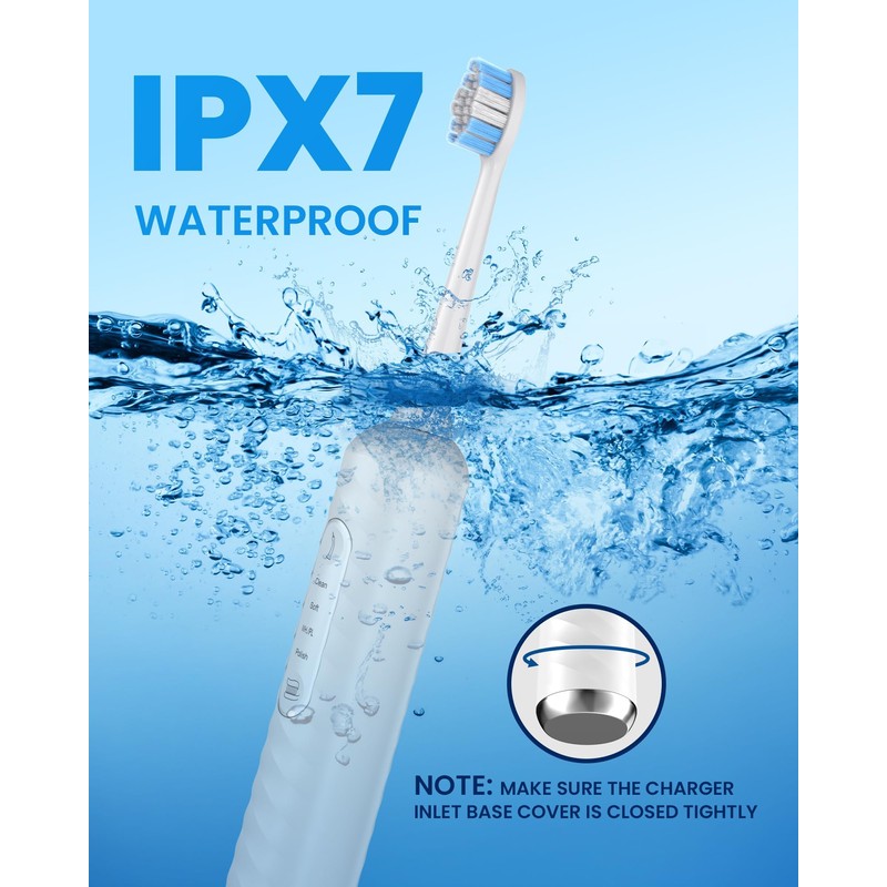 Electric Toothbrush with Water flosser, 3 in 1 Teeth Cleaning