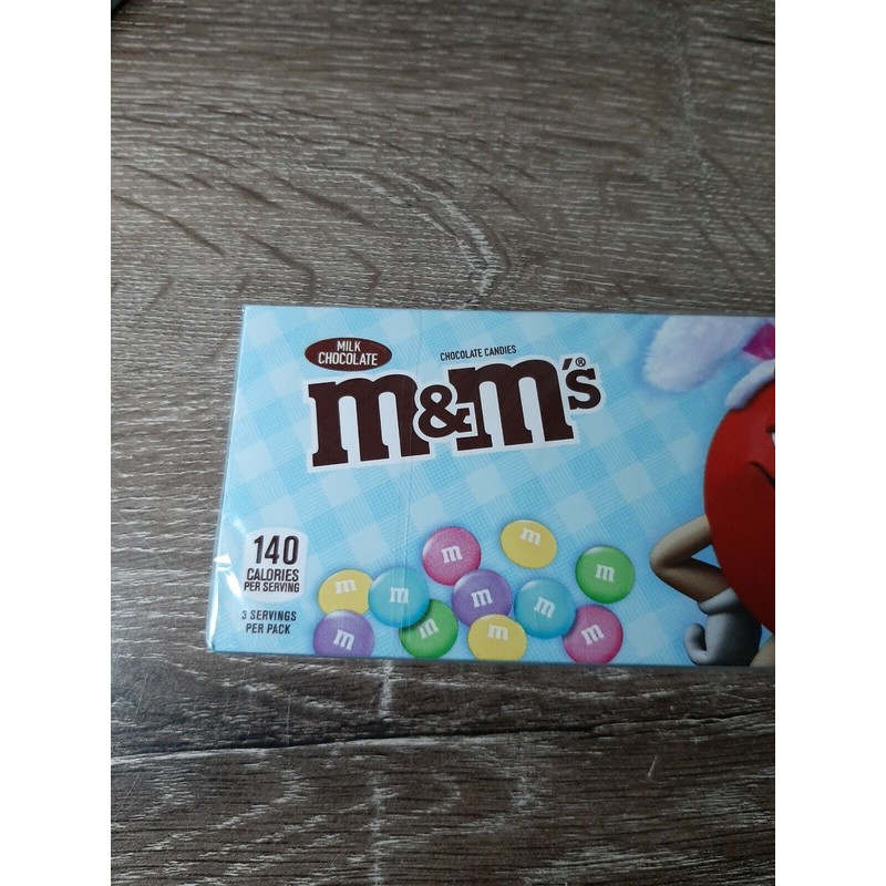 M&M's Milk Chocolat 3.10 oz Box, Easter Candy, 2 Packs.