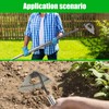 Hoe Garden Tool,All-Steel Hardened Hollow Hoe Heavy Duty Action Hoe