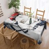FHEDVBN Ice Hockey Art Tablecloth for Rectangle Table 54 x