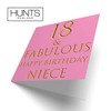 Hunts England - Niece 18th Birthday Card - 18 &
