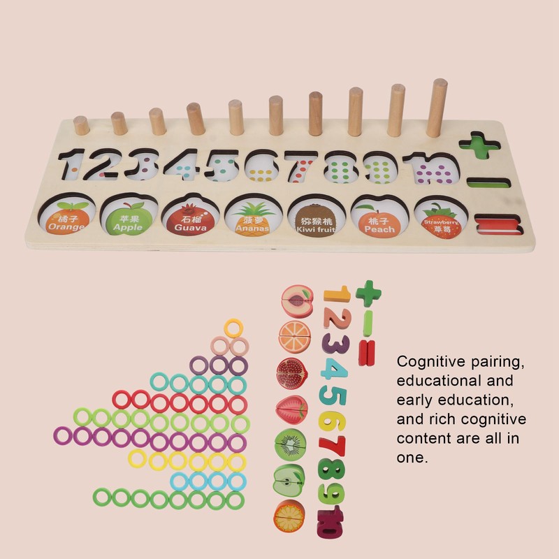 Counting Shape Stacker Improve Cognitive Ability Smoother Edge Bright Colors