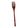 Hoement Wooden Kitchen Utensil Handle Fork Mixing Fork for Salad